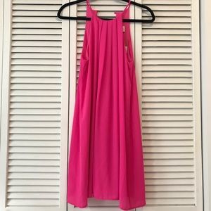 NEVER WORN-Hot Pink Halter-Like Dress